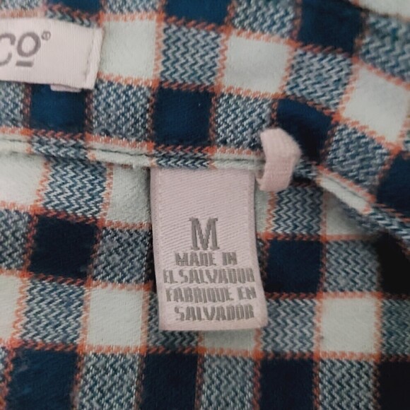 Toad & Co Dakotah Travel Shirt M Blue Green Plaid Button-Front Wool Blend - Picture 6 of 8